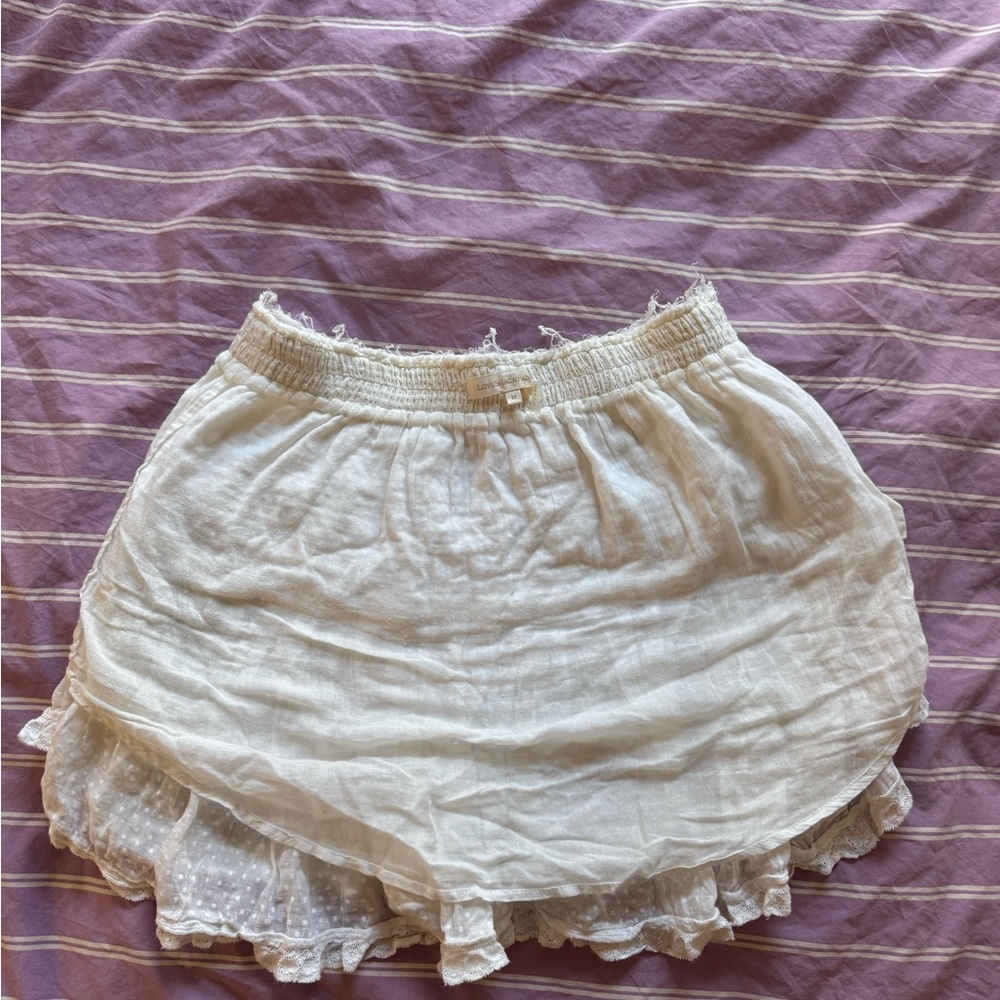 LoveShackFancy Ruffle Mini Skirt - Picture 6 of 6